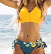 Floral Two Piece Bikini Swimsuit